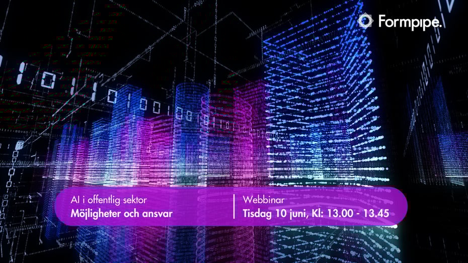 Webbinar - AI i offentlig sektor - Möjligheter och ansvar